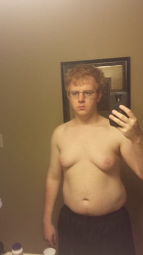 A picture of a 5'10" male showing a weight cut from 230 pounds to 193 pounds. A total loss of 37 pounds.