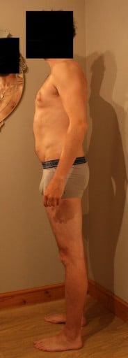A progress pic of a 6'0" man showing a snapshot of 163 pounds at a height of 6'0