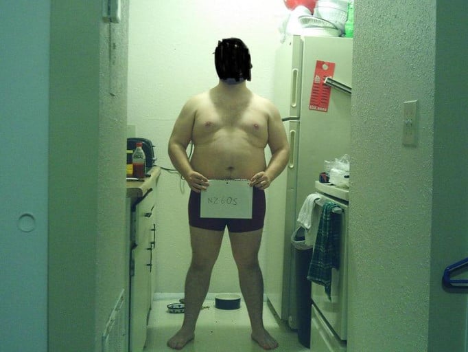 A photo of a 5'6" man showing a snapshot of 231 pounds at a height of 5'6