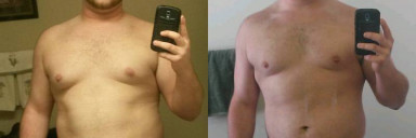 65 lbs Weight Loss Before and After 5 foot Male 290 lbs to 225 lbs