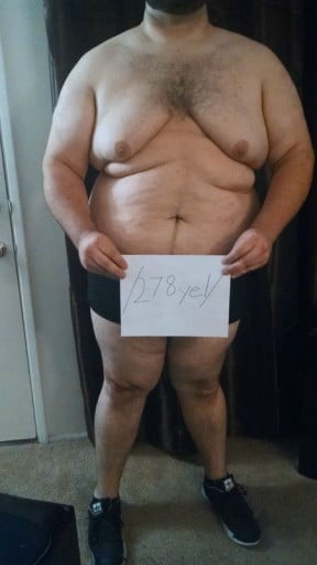 A picture of a 6'4" male showing a snapshot of 435 pounds at a height of 6'4