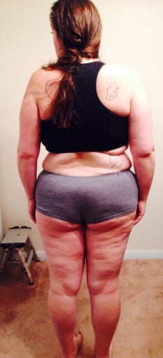 A progress pic of a 5'5" woman showing a snapshot of 200 pounds at a height of 5'5