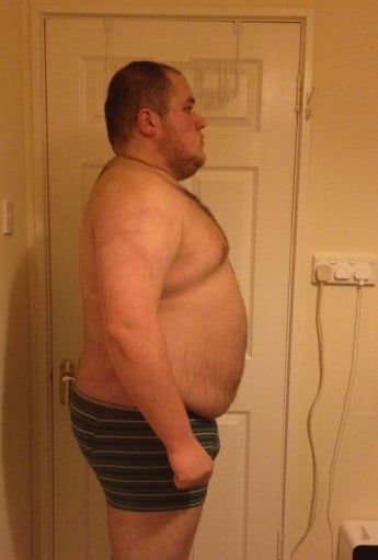 A progress pic of a 5'11" man showing a snapshot of 333 pounds at a height of 5'11