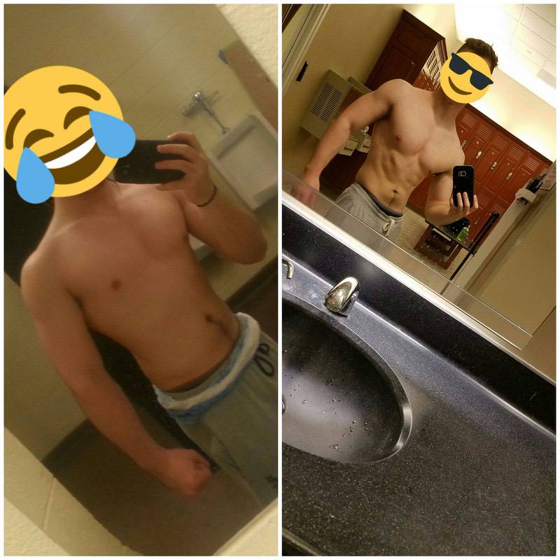 15 lbs Weight Loss Before and After 5'5 Male 160 lbs to 145 lbs