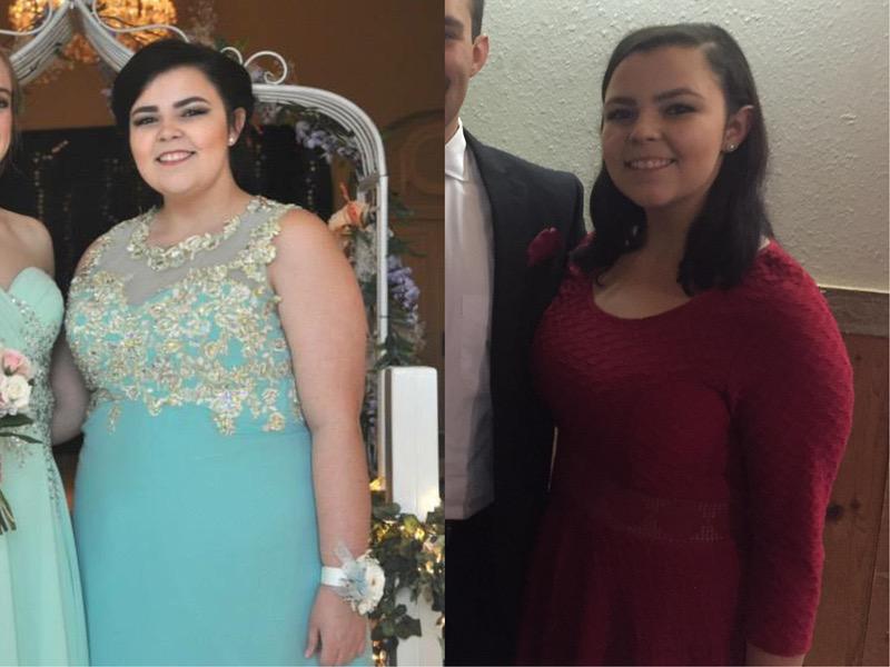 5 foot Female 55 lbs Weight Loss Before and After 207 lbs to 152 lbs