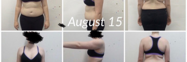 6 foot Female 7 lbs Fat Loss Before and After 218 lbs to 211 lbs