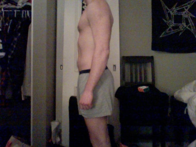 A picture of a 5'11" male showing a snapshot of 162 pounds at a height of 5'11