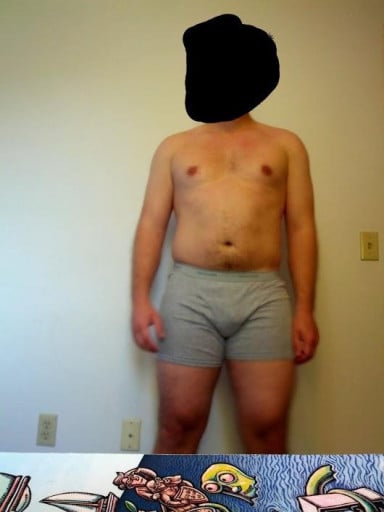 A photo of a 5'10" man showing a snapshot of 219 pounds at a height of 5'10