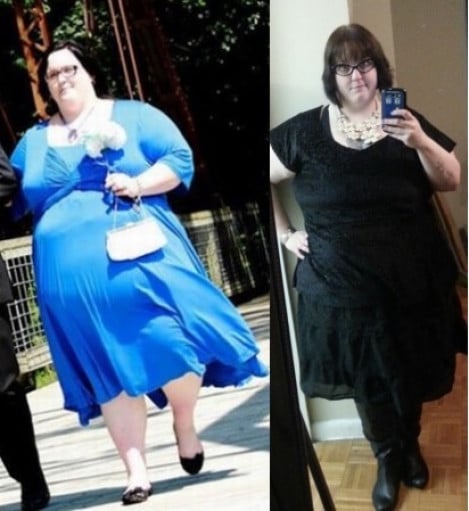 Progress Pics of 101 lbs Fat Loss 5'7 Female 396 lbs to 295 lbs