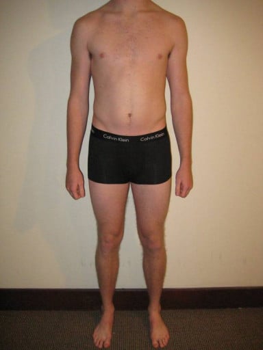 A picture of a 6'3" male showing a snapshot of 183 pounds at a height of 6'3