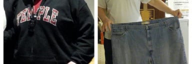 153 lbs Fat Loss Before and After 5 feet 10 Male 390 lbs to 237 lbs