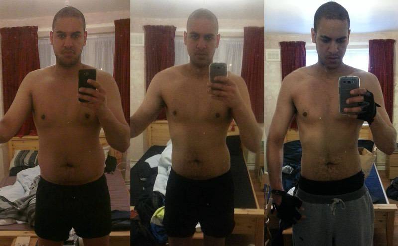 6 feet 7 Male Before and After 45 lbs Fat Loss 270 lbs to 225 lbs