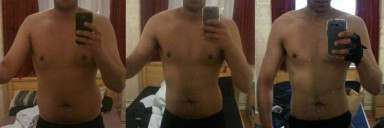 6 feet 7 Male Before and After 45 lbs Fat Loss 270 lbs to 225 lbs