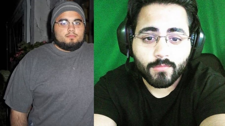 5 feet 9 Male Before and After 75 lbs Weight Loss 285 lbs to 210 lbs