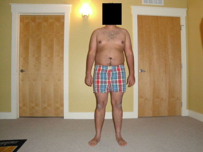 A progress pic of a 5'8" man showing a snapshot of 197 pounds at a height of 5'8