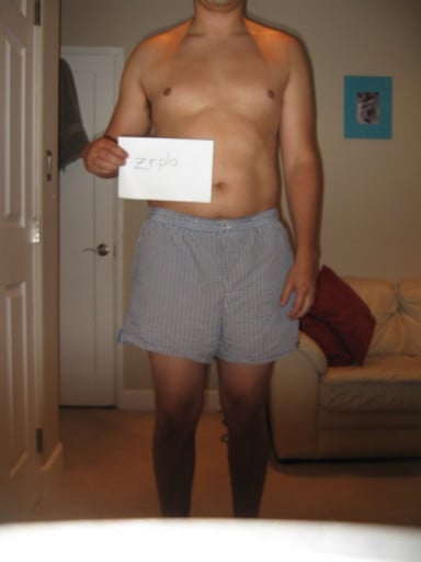 A picture of a 6'1" male showing a snapshot of 201 pounds at a height of 6'1