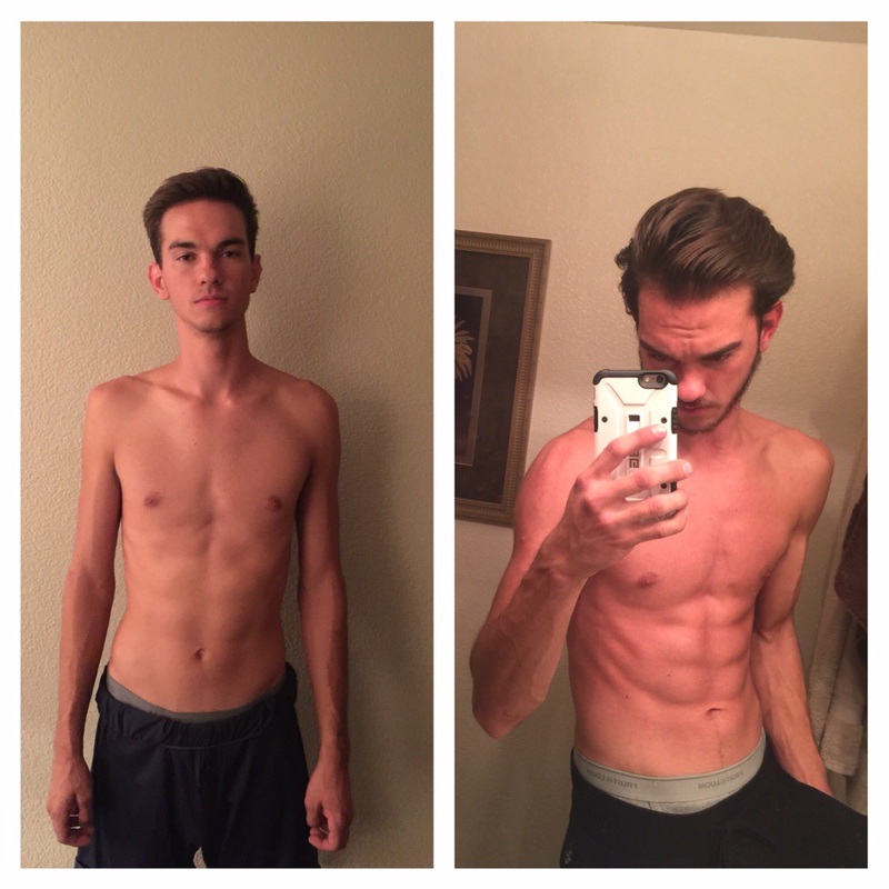Progress Pics of 11 lbs Muscle Gain 6 feet 4 Male 157 lbs to 168 lbs