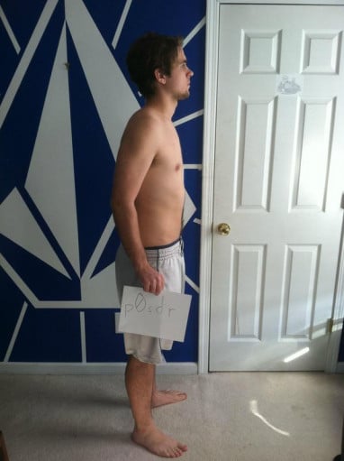 A photo of a 6'0" man showing a snapshot of 190 pounds at a height of 6'0