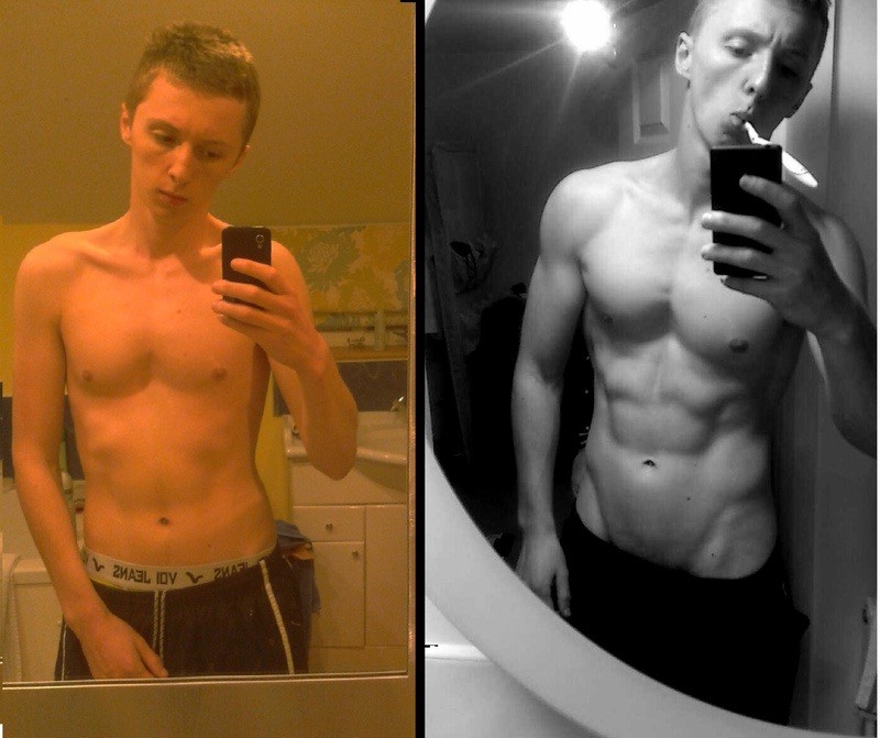 17 lbs Muscle Gain Before and After 6 feet 5 Male 179 lbs to 196 lbs