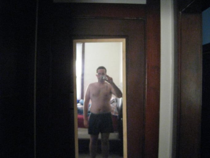 A photo of a 5'9" man showing a snapshot of 191 pounds at a height of 5'9