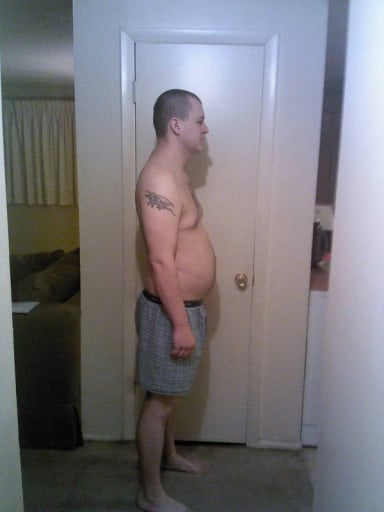A progress pic of a 6'0" man showing a snapshot of 219 pounds at a height of 6'0