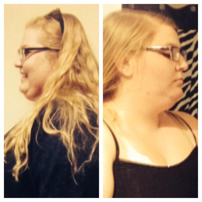 43 lbs Weight Loss Before and After 5'8 Female 347 lbs to 304 lbs