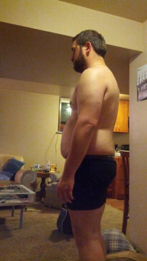A progress pic of a 5'10" man showing a snapshot of 243 pounds at a height of 5'10