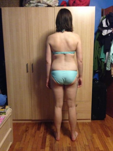 A photo of a 5'9" woman showing a snapshot of 162 pounds at a height of 5'9