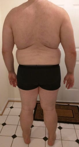 A progress pic of a person at 143 kg