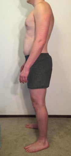 A progress pic of a 5'11" man showing a snapshot of 204 pounds at a height of 5'11