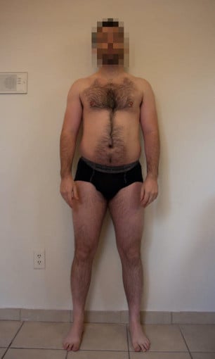 A photo of a 5'10" man showing a snapshot of 191 pounds at a height of 5'10