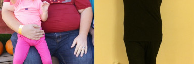 220 lbs Fat Loss Before and After 6'2 Male 461 lbs to 241 lbs