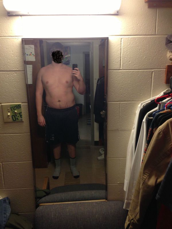 6 feet 6 Male Before and After 45 lbs Fat Loss 295 lbs to 250 lbs