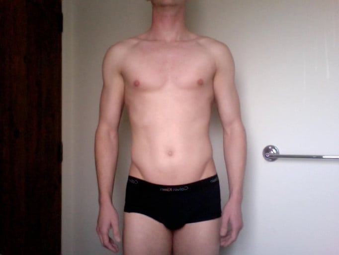 A picture of a 6'0" male showing a snapshot of 170 pounds at a height of 6'0