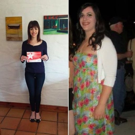 A progress pic of a person at 55 kg