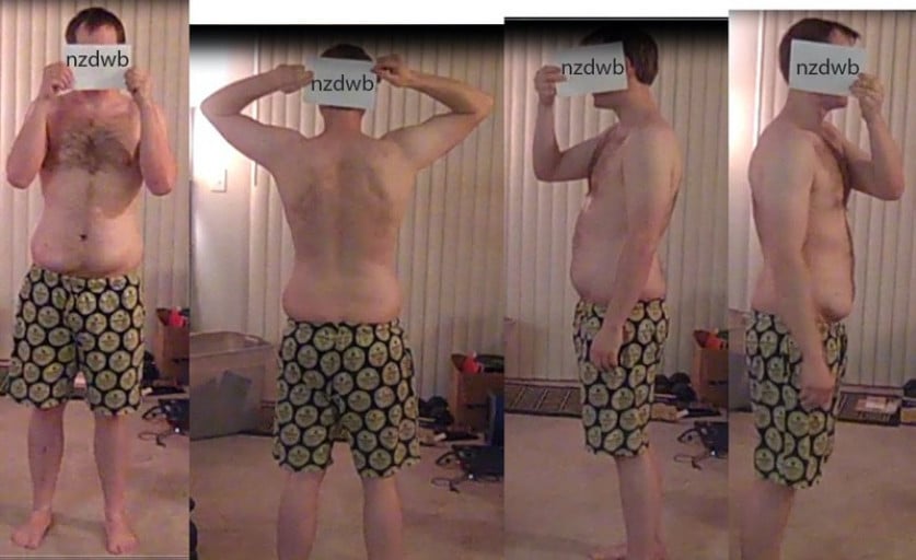 A progress pic of a 6'1" man showing a snapshot of 200 pounds at a height of 6'1