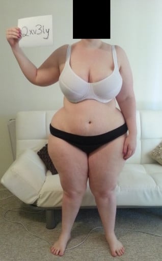 A progress pic of a person at 5'3