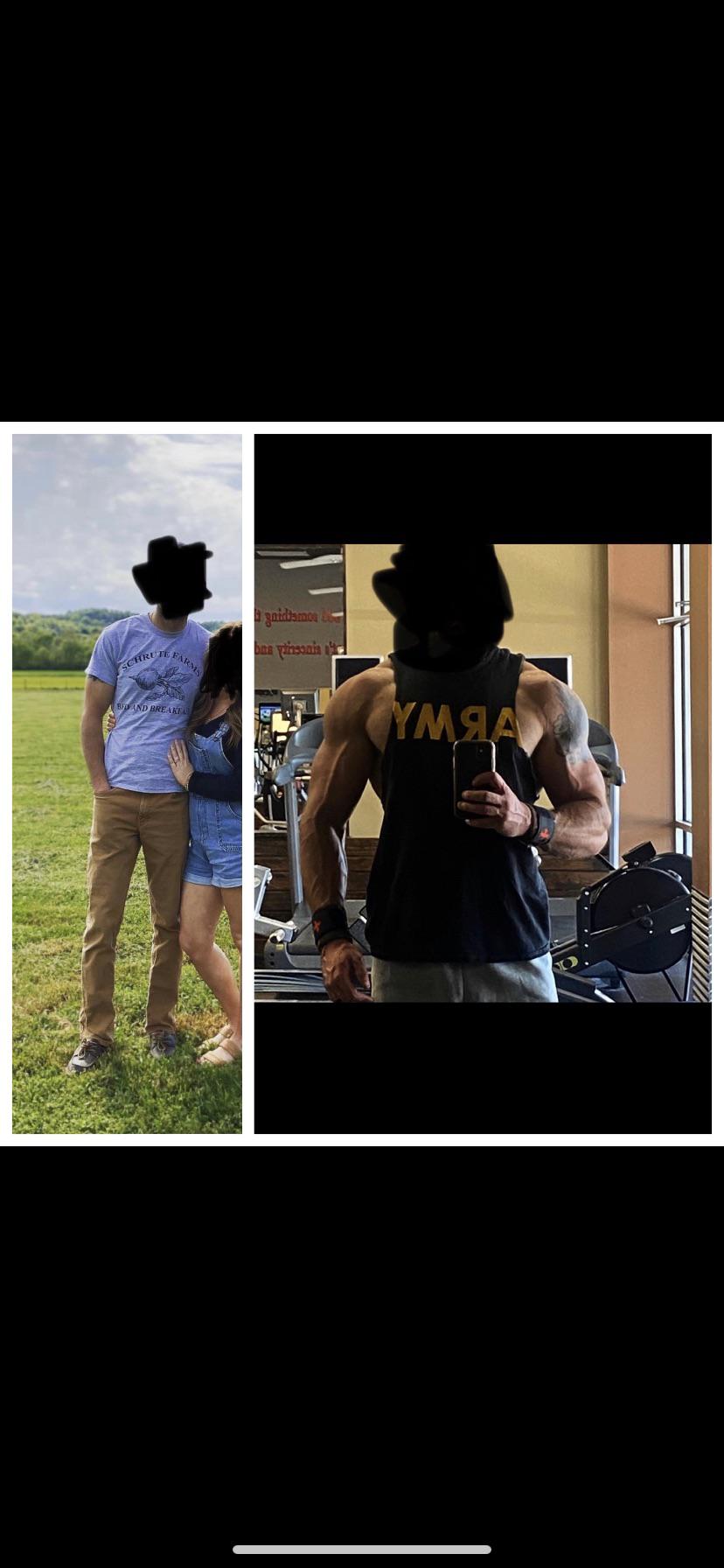 6 foot Male 35 lbs Weight Gain 150 lbs to 185 lbs