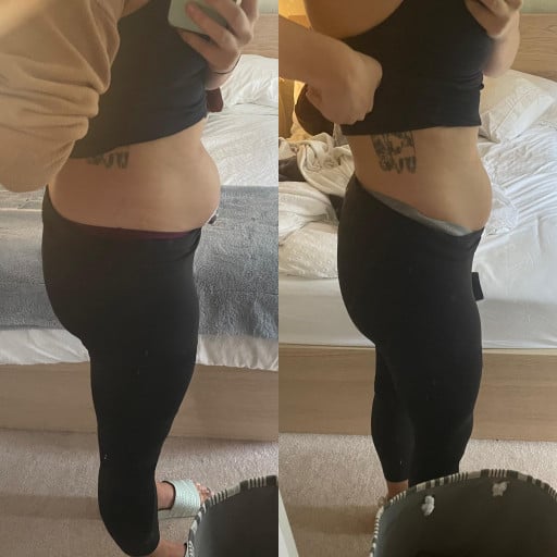 Progress Pics of 10 lbs Fat Loss 5 foot 9 Female 175 lbs to 165 lbs