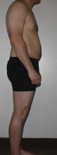 A picture of a 5'11" male showing a snapshot of 197 pounds at a height of 5'11