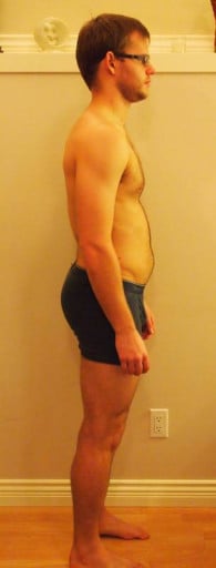A picture of a 5'11" male showing a snapshot of 182 pounds at a height of 5'11