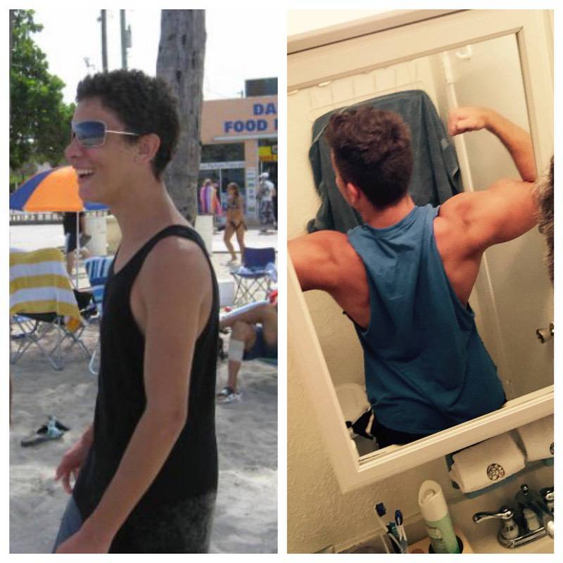 5 feet 11 Male 80 lbs Weight Gain Before and After 115 lbs to 195 lbs