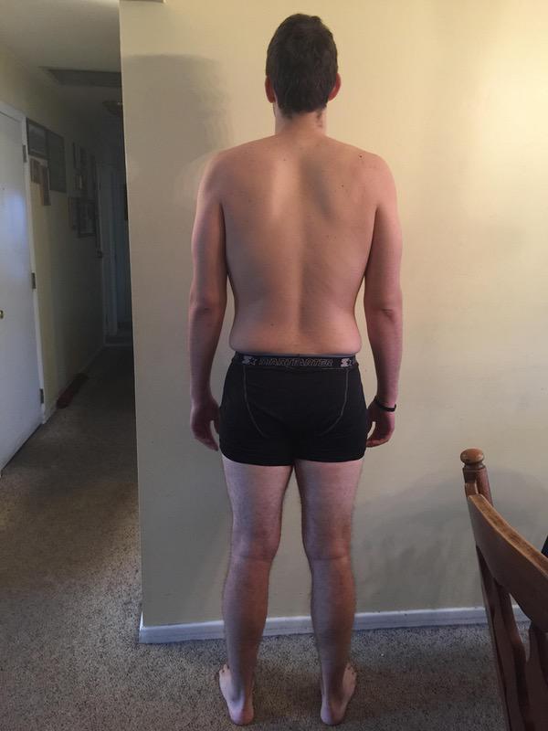3 Photos of a 227 lbs 6'5 Male Fitness Inspo