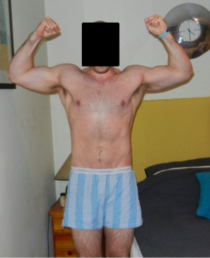 A picture of a 6'0" male showing a snapshot of 191 pounds at a height of 6'0