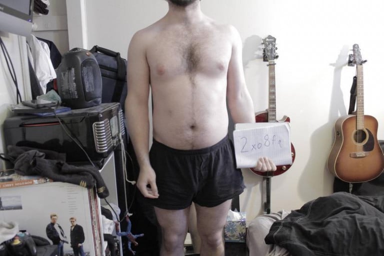 A photo of a 5'10" man showing a snapshot of 180 pounds at a height of 5'10