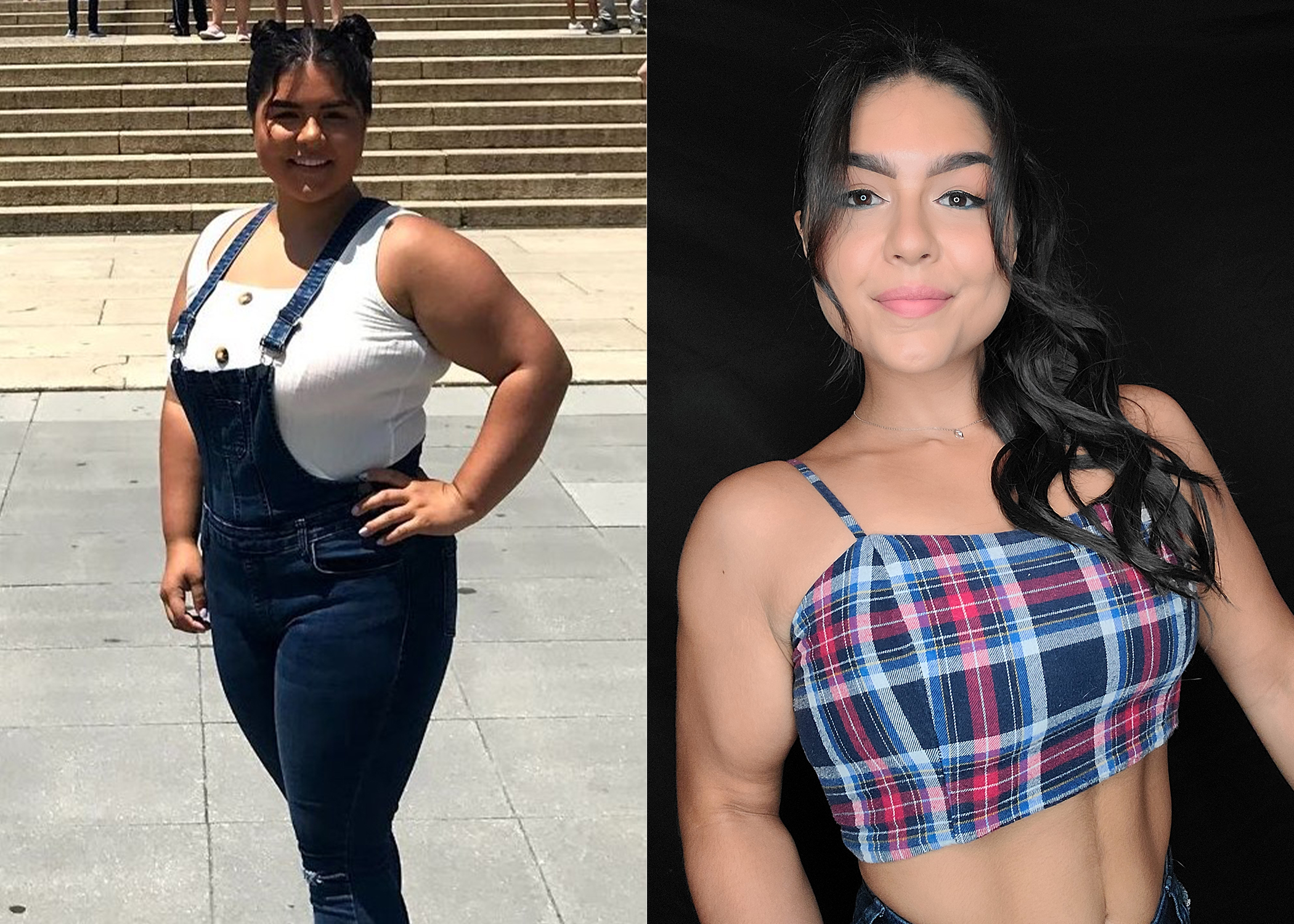 65 lbs Fat Loss Before and After 5'1 Female 194 lbs to 129 lbs