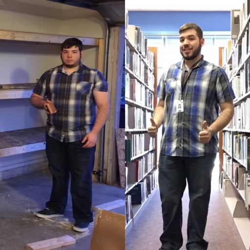 Progress Pics of 47 lbs Fat Loss 5 foot 10 Male 283 lbs to 236 lbs