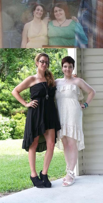 5 feet 8 Female Before and After 160 lbs Fat Loss 330 lbs to 170 lbs