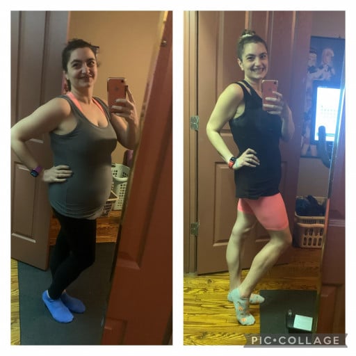 Progress Pics of 42 lbs Fat Loss 5 foot 5 Female 196 lbs to 154 lbs