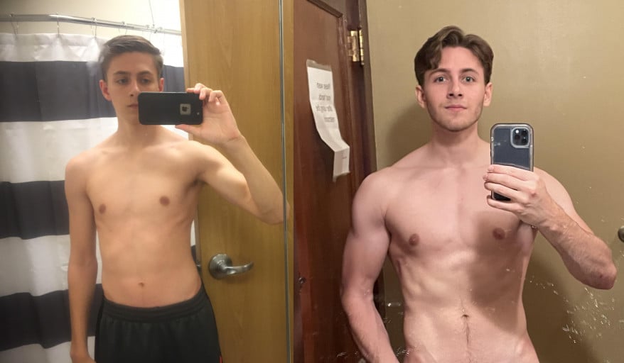 5'11 Male 30 lbs Muscle Gain 135 lbs to 165 lbs
